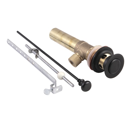 Kingston Brass KB2000 Pop-Up Drain with Overflow, Matte Black KB2000